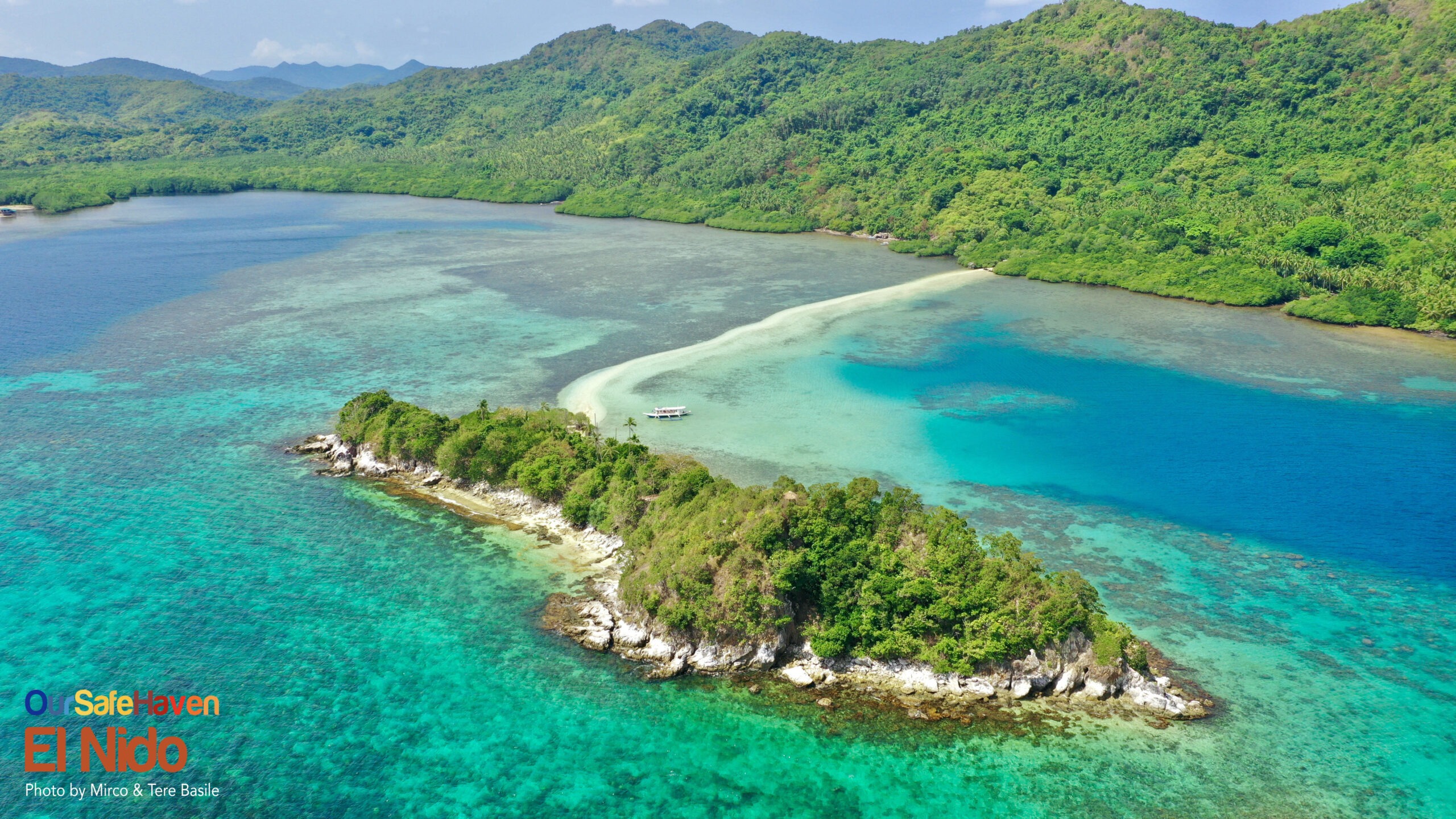 Snake Island sandbar at low tide