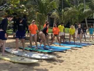 Surf trip in paradise